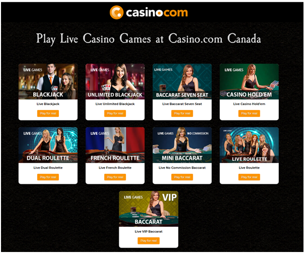 Casino live Canada