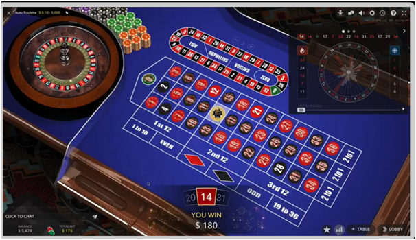Types of Bets in Live Auto Roulette
