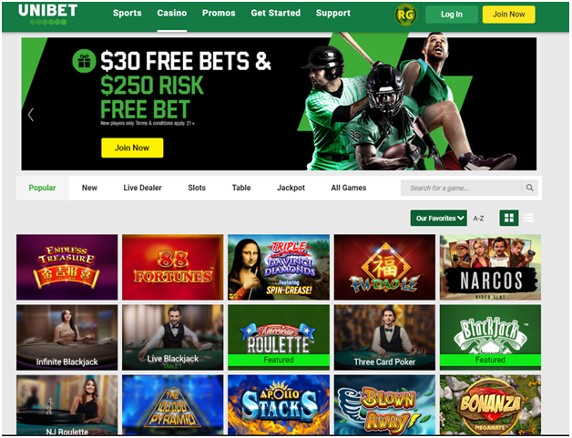 What are the games to play at unibet
